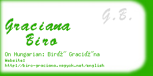 graciana biro business card